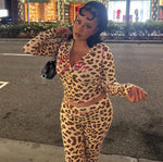 Leopard two piece tracksuit