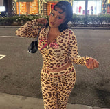Leopard two piece tracksuit