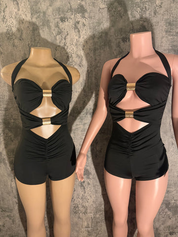 Golden jumpsuit set