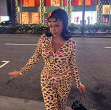 Leopard two piece tracksuit