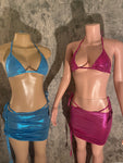 Shiny bikini 3pc set
