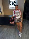 Leopard striped shirt